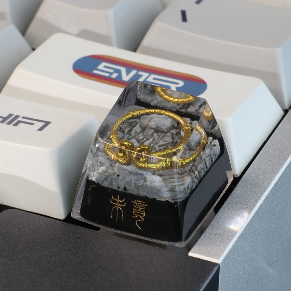 Chinese Mythology Golden Ring Artisan Keycap – Oriental Legend on Your Keyboard