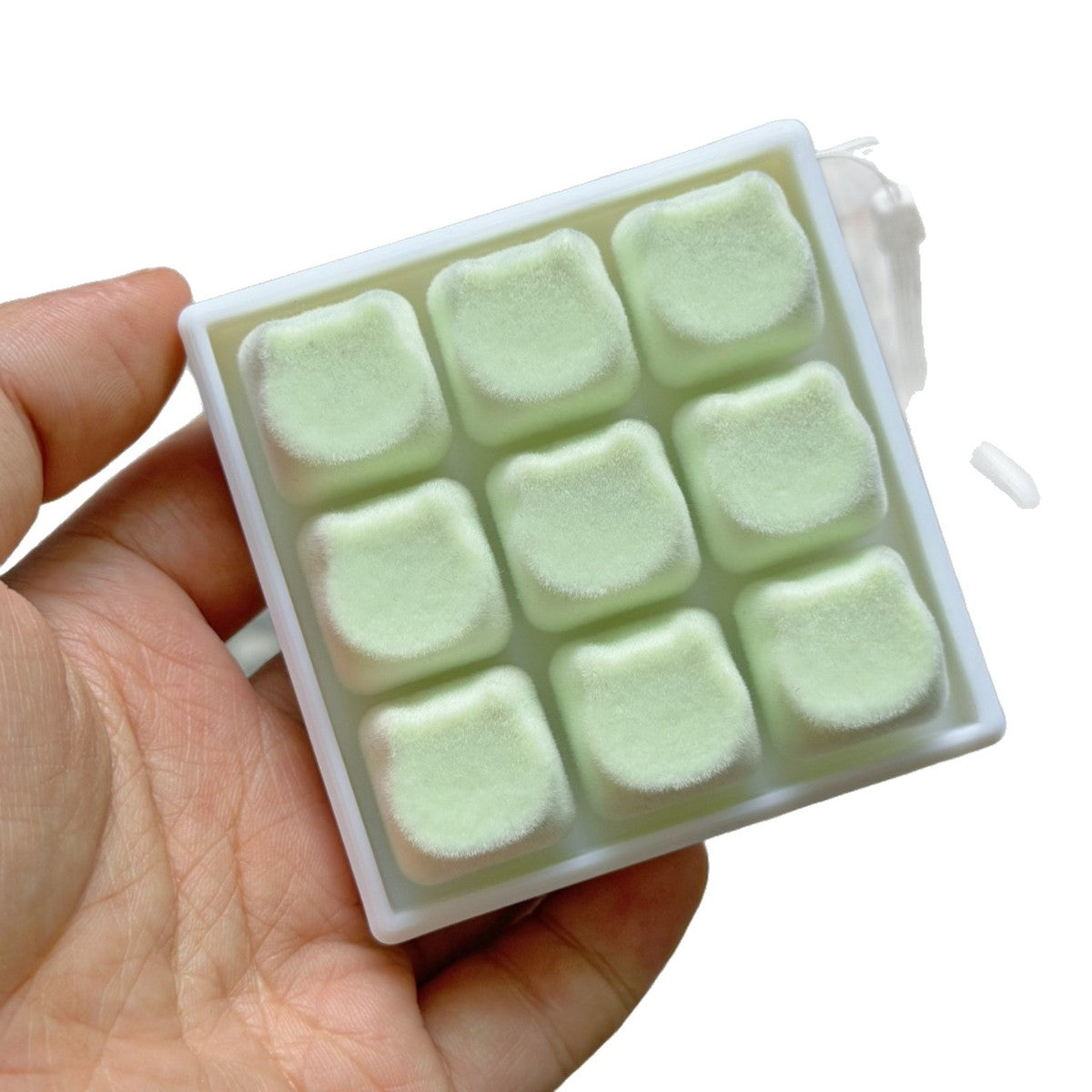 Green plush-style 9-key keycap clicker