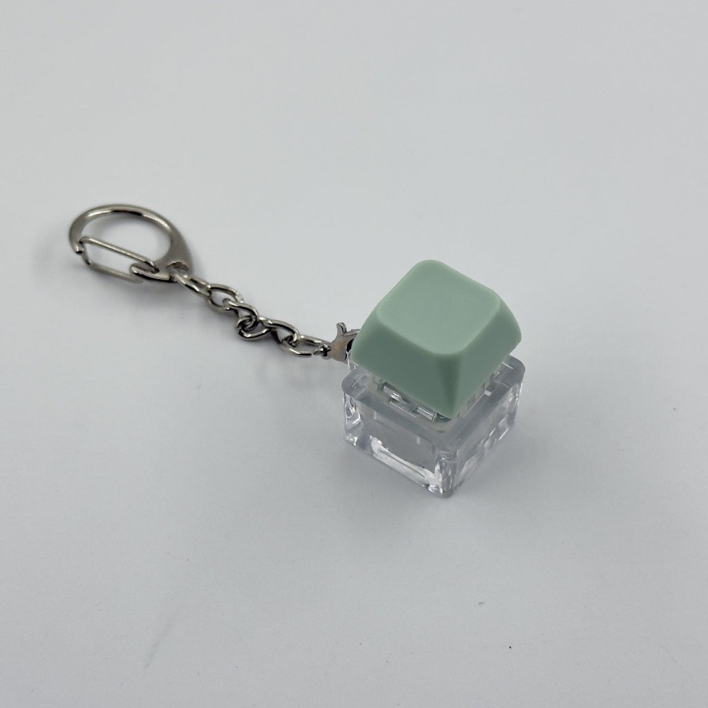 Single-Key Macaron keycap clicker keychain, Sage Green