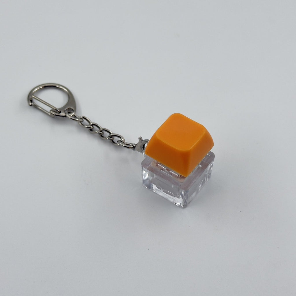 Single-Key Macaron keycap clicker keychain, Orange