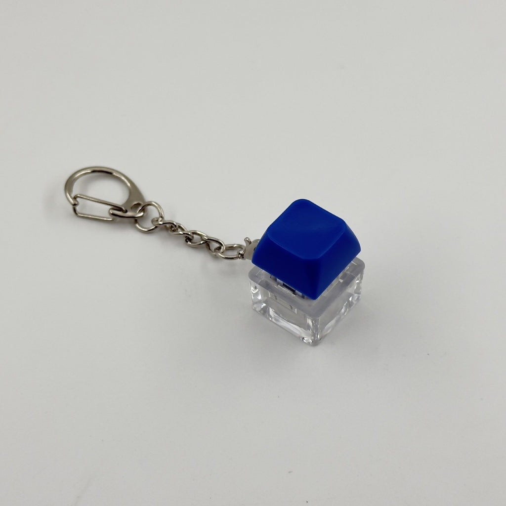 Single-Key Macaron keycap clicker keychain, Cobalt Blue