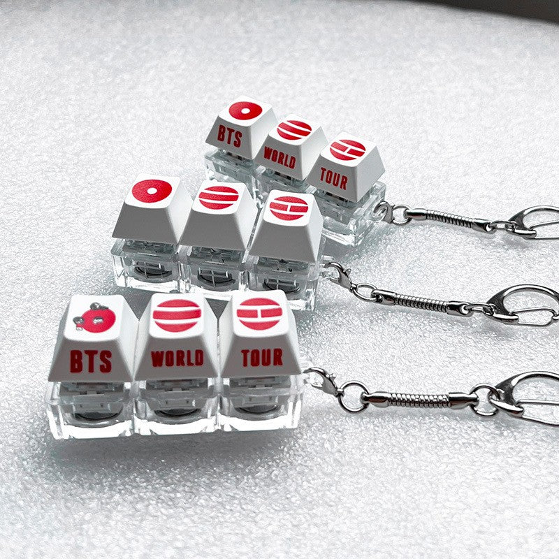 World Tour Fan keycap clicker keychain, view 1